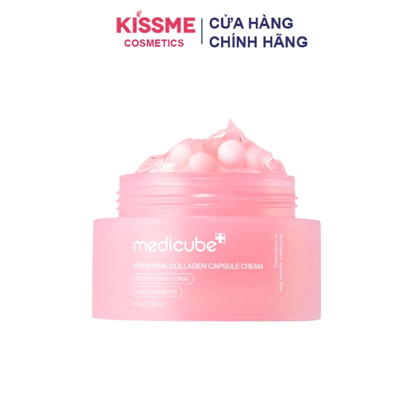 Kem dưỡng Medicube hồng PDRN pink collagen capsule cream