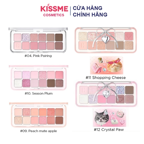 Phấn Mắt 12 ô Clio Pro Eye Palette Air 7g