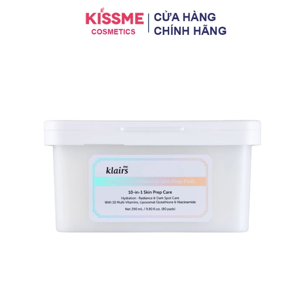 Mặt nạ giấy Freshly Vitamin Skin Prep Pads Dear, Klairs