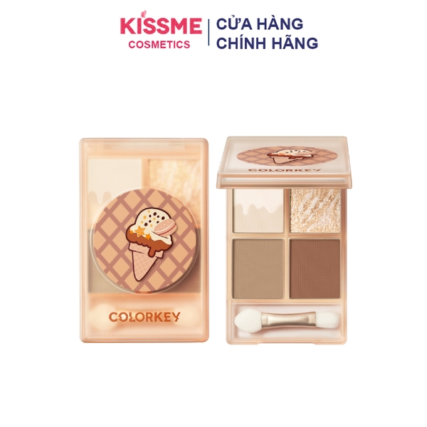 Phấn Mắt 4 Ô Colorkey Four Colour Eyeshadow Icecream