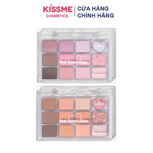 Phấn Mắt 12 Ô Odbo Real Heart Color Eye Palette