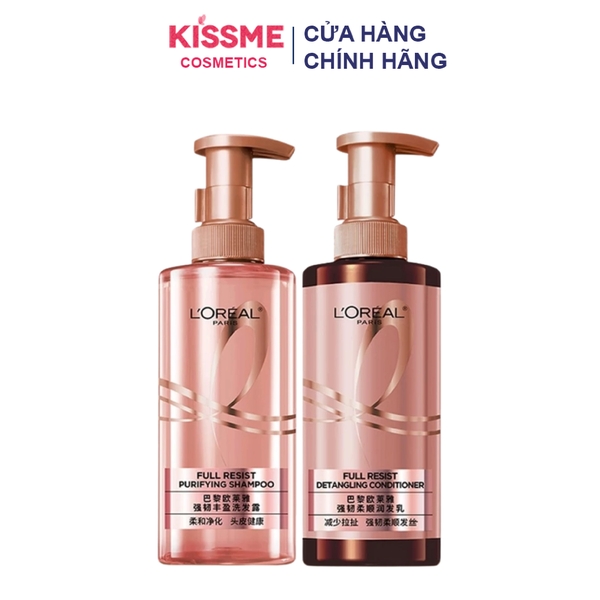 Bộ dầu gội xả L’oreal Paris Elseve Full Resist Anti Hair Fall Shampoo 440ml