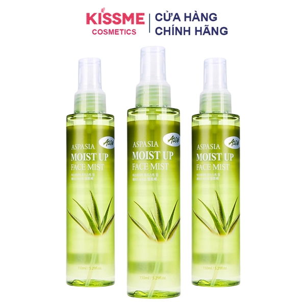 Xịt Khoáng Dưỡng Ẩm Lô Hội Aspasia Moist Up Face Mist 150ml
