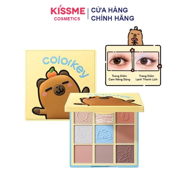 Bảng Phấn Mắt 9 Ô Màu Colorkey Capybara