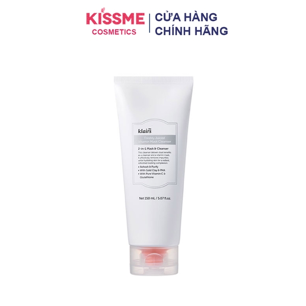 Sữa rửa mặt Freshly Juiced Vitamin Mask Cleanser Dear, Klairs