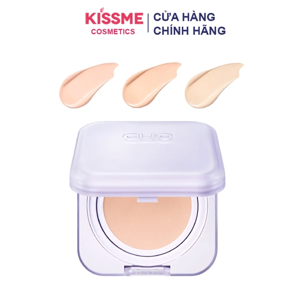 Phấn nước mịn lì, che phủ Clio tím Kill Cover Mesh Blur Cushion