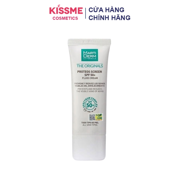(Hàng nhập khẩu) Kem Chống Nắng MartiDerm The Originals Proteos Screen SPF50+ Fluid Cream 40ml