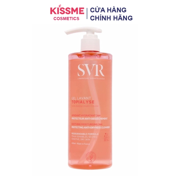 Sữa rửa mặt da nhạy cảm SVR Hồng Topialyse Gel Lavant