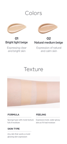 Phấn Nước Klavuu Blue Pearlsation High Coverage Marine Collagen Aqua Cushion SPF50+/PA+++