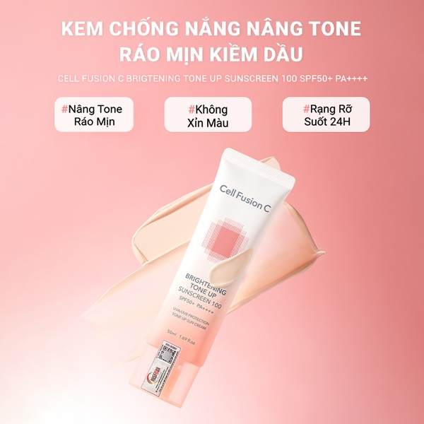 Kem Chống Nắng Cell Fusion C Toning Sunscreen 100 SPF 50+/PA++++