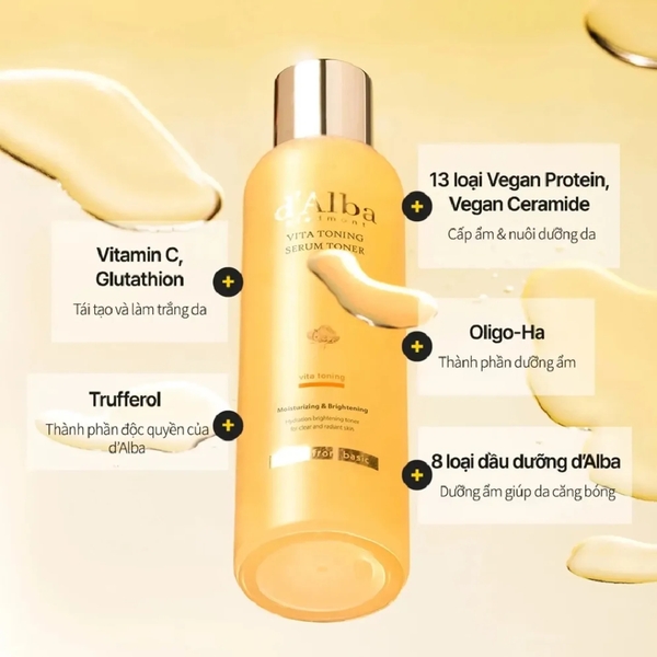 Toner Dalba Dưỡng Sáng Căng Bóng Da