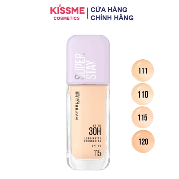 Kem nền che phủ cao Maybelline Super Stay Up To 30H Lumi Matte Foundation