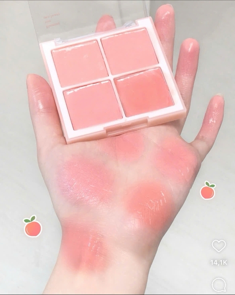 Má Hồng Kem 4 Ô Dasique Blending Mood Cheek Màu 18 19