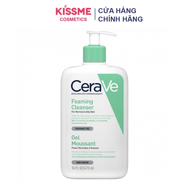 Sữa rửa mặt CeraVe Foaming Cleaner 473ml