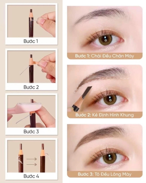 Chì Xé Kẻ Mày Habaria Eyebrow Pencil