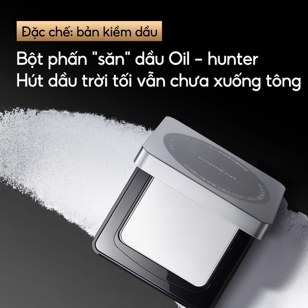 Phấn Phủ Nén Kiềm Dầu Carslan Black Magnetic Soft Mist Powder 8g