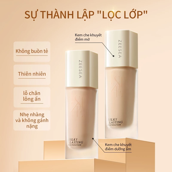 Kem nền kiềm dầu che phủ tốt Zeesea 