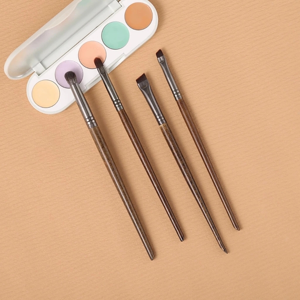 Set 4 Cọ Trang Điểm OVW N48 N63 N61 N74 kẻ mày kẻ mắt che khuyết điểm làm đẹp