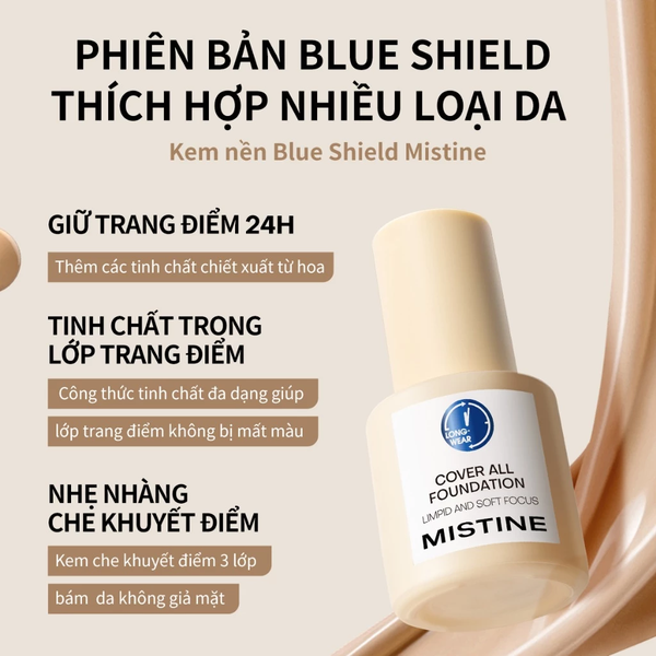Kem Nền Mistine Cover All Silky Natural Finish 30g