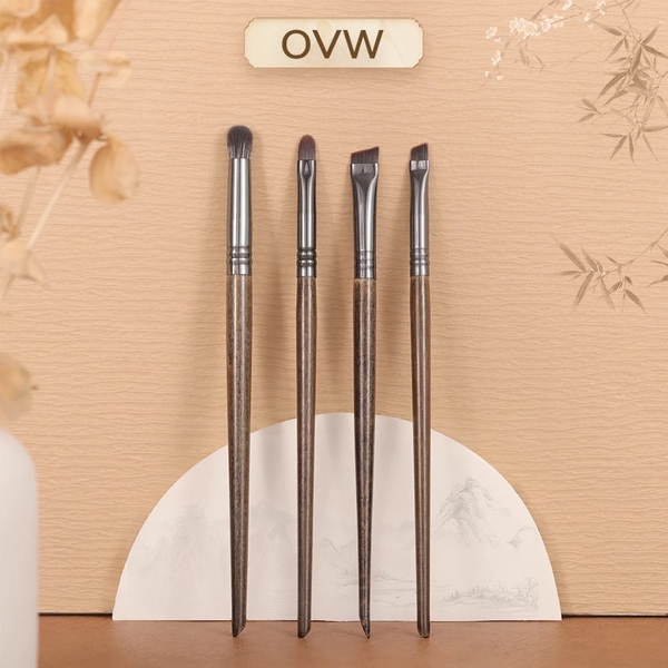 Set 4 Cọ Trang Điểm OVW N48 N63 N61 N74 kẻ mày kẻ mắt che khuyết điểm làm đẹp