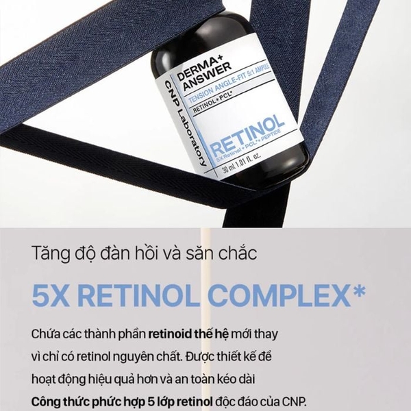 Tinh Chất Retinol, Chống Lão Hóa CNP Derma Answer Tension Angle Fit Ampule