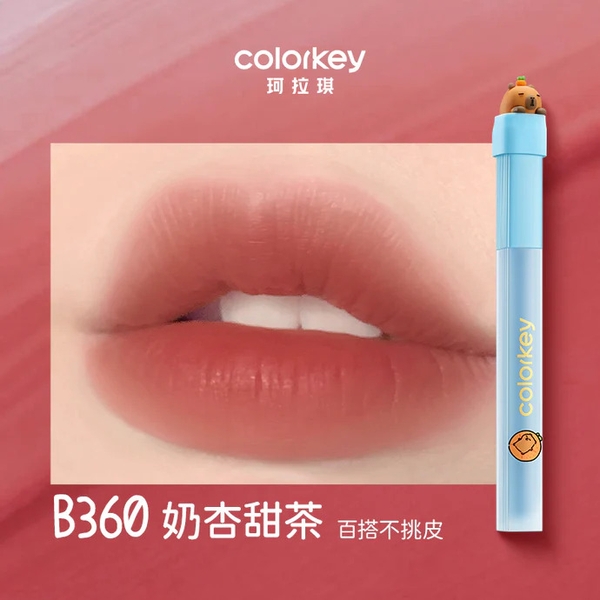 Son Kem Lì Siêu Mịn Colorkey Soft Matte Water Tint Capybara Edition