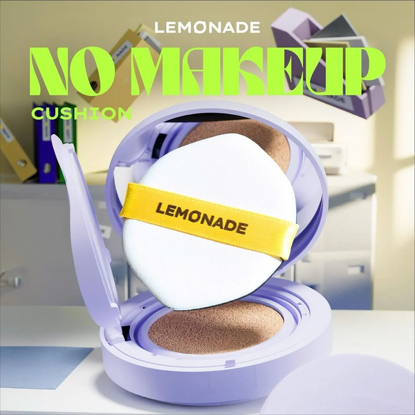 Phấn Nước Mỏng Nhẹ Kiềm Dầu Thuần Chay Chống Nắng Lemonade Supermatte No Makeup Cushion 15g