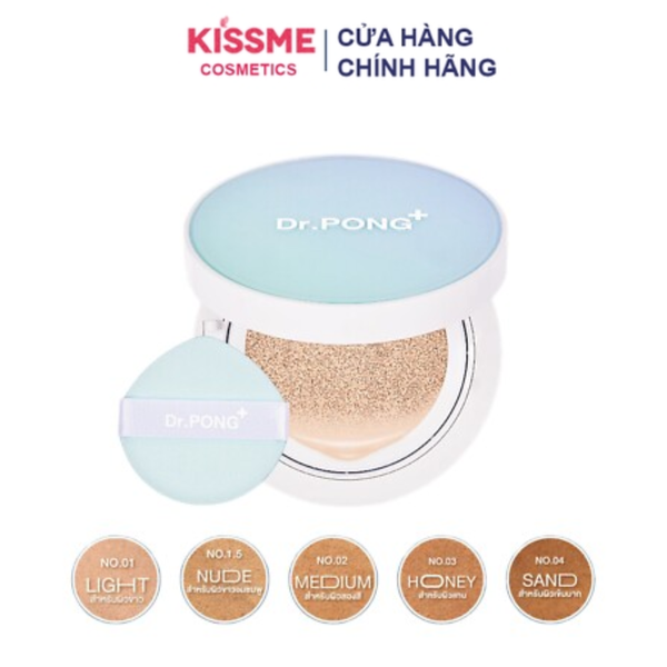 Phấn nước Dr.PONG kiềm dầu, giảm mụn Acne Ace Longwear Cushion 15g