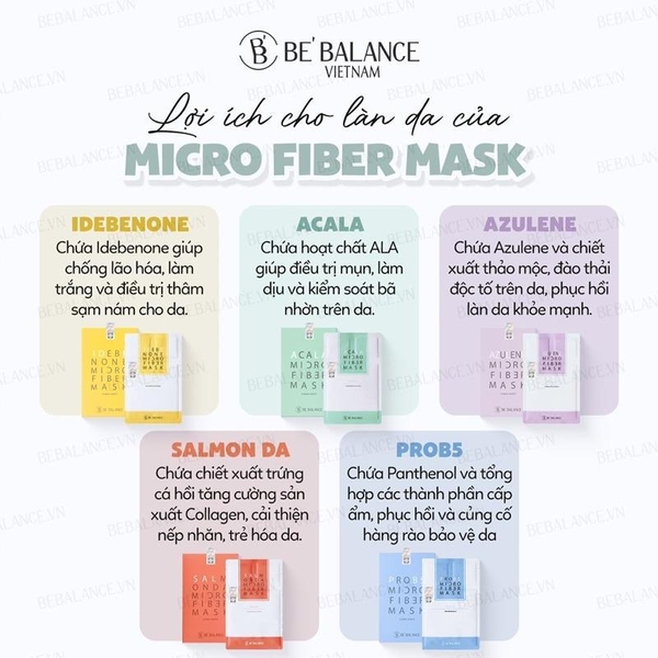 Mặt nạ vải vi sợi Be'Balance Micro Fiber Mask