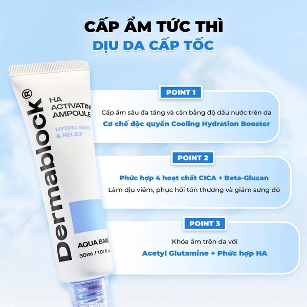 Kem dưỡng Dermablock HA Fresh Gel/Moisture Cream 50ml