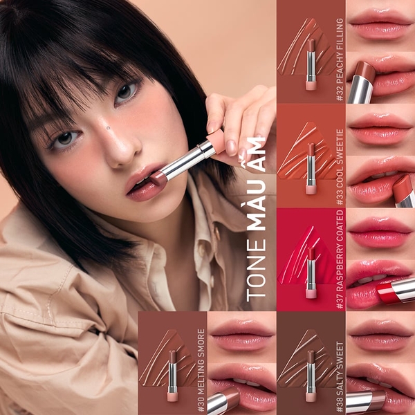 Son Bóng Dưỡng Môi Có Màu 3CE Glazy Lip Glow