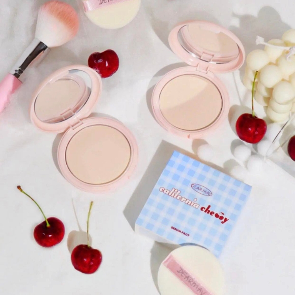 Phấn Phủ Dạng Nén Kiềm Dầu Dearmay California Cherry Sebum Pact 12g