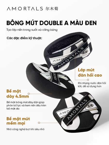 Bông Mút Trang Điểm Tán Nền AMORTALS Double A 