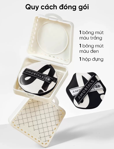 Bông Mút Trang Điểm Tán Nền AMORTALS Double A 