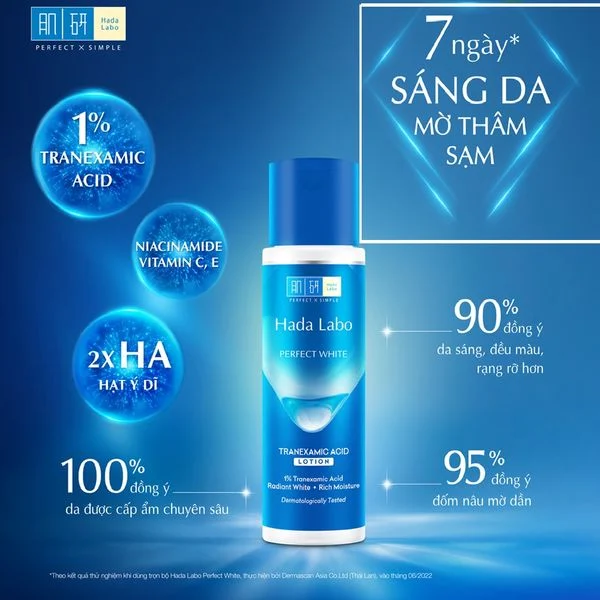 Lotion dưỡng trắng Hada Labo Perfect White Tranexamic Acid