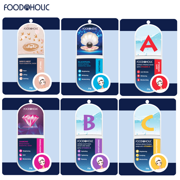 Mặt Nạ Giấy Chăm Sóc Da Toàn Diện Foodaholic Essential Mask