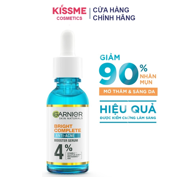 Tinh Chất Garnier Skin Naturals Bright Complete Anti - Acne Booster Serum 30ml