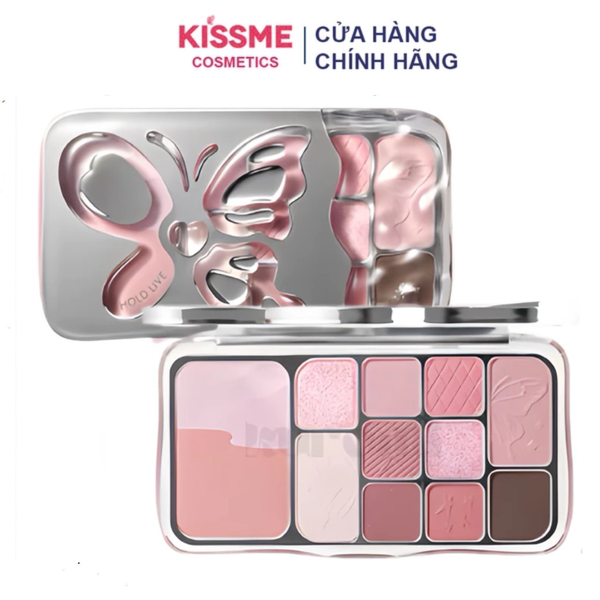 Phấn mắt 12 màu Hold Live tone hồng đa năng Mist Butterfly Shadow