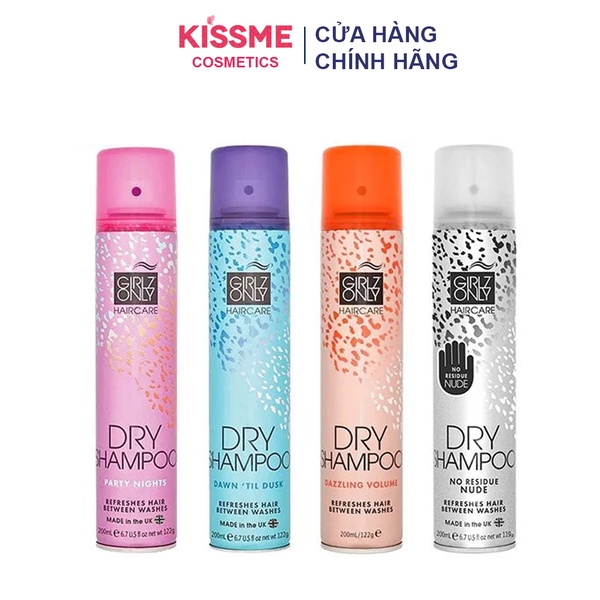 Dầu Gội Khô GIRLZ ONLY Dry Shampoo