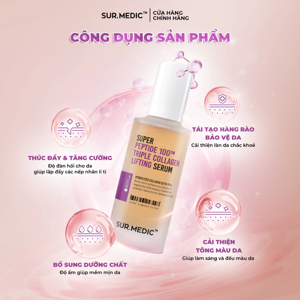 Serum tái tạo Phục Hồi Da Sur.Medic Peptide