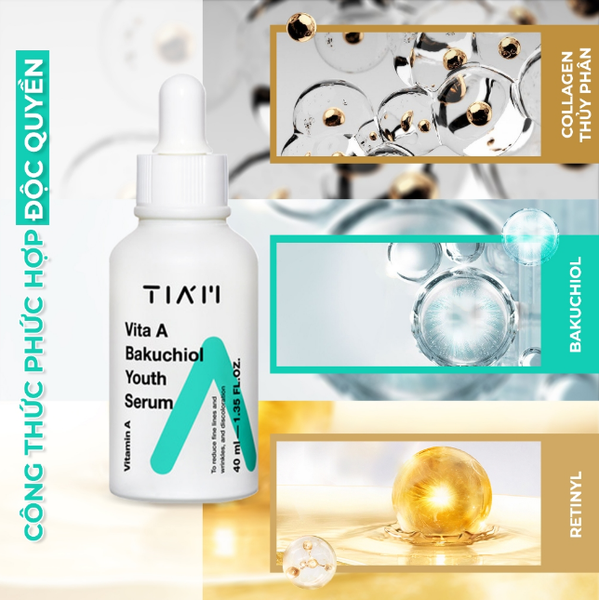 Serum chống lão hóa Tiam Vita A Bakuchiol Youth Serum 40ml