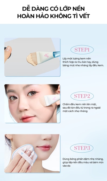 Bộ Cọ Mút Đánh Kem Nền AMORTALS