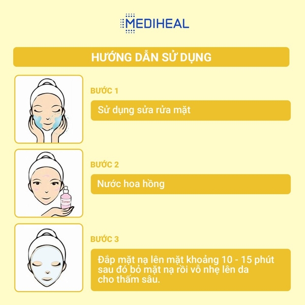 Mặt Nạ Cấp Ẩm, Dưỡng Sáng Da, Ngừa Lão Hóa Cao Cấp Mediheal Mask 20ml