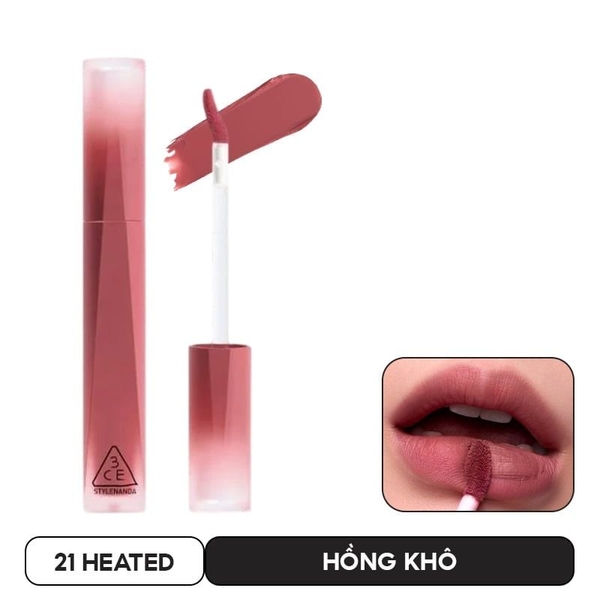 Son Kem Lì 3CE Nhung Lì Velvet Lip Tint Plush
