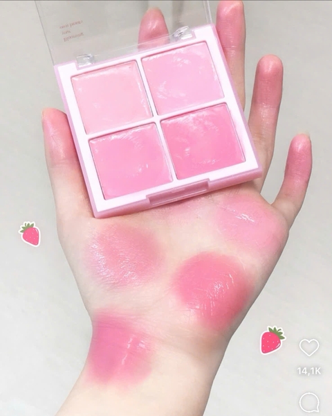 Má Hồng Kem 4 Ô Dasique Blending Mood Cheek Màu 18 19