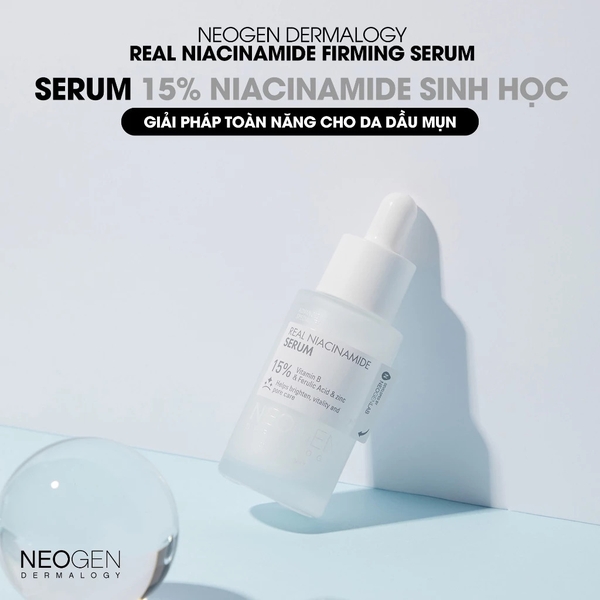Serum 15% Niacinamide Giảm Mụn Dưỡng Sáng Da Neogen Dermalogy Real Niacinamide Firming