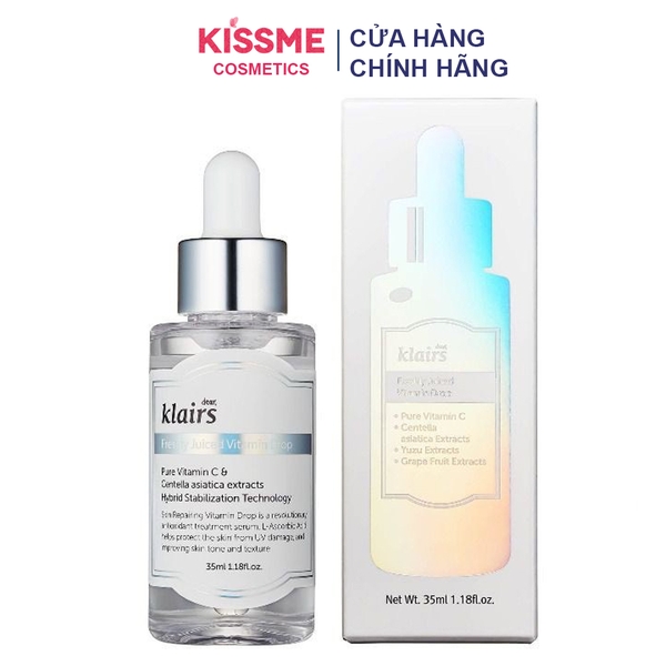 Serum dưỡng sáng mờ thâm Klairs Juiced Vitamin Drop 35ml