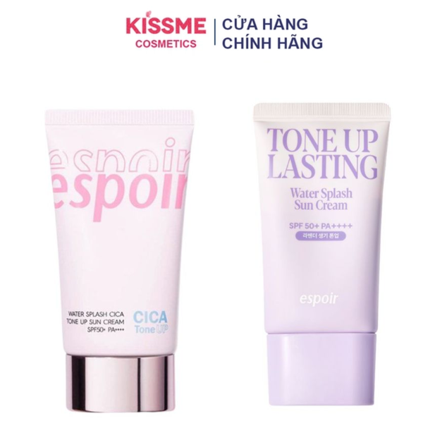 Kem chống nắng Espoir Water Splash Cica Tone Up Sun Cream SPF50+