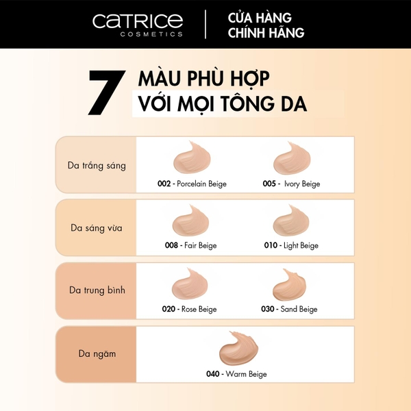 Kem Nền Che Phủ Catrice HD Liquid Coverage Foundation 30ml