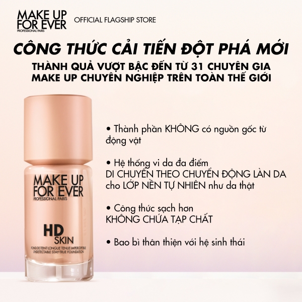 Kem Nền Lâu Trôi Che phủ tốt Make Up For Ever HD Skin 30ml